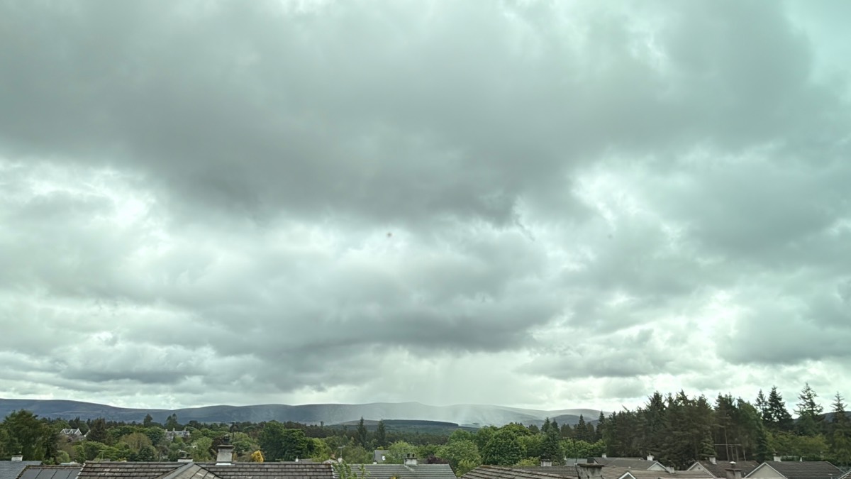 Grantown on Spey, Highlands, Wee shower on the Cromdale Hills...