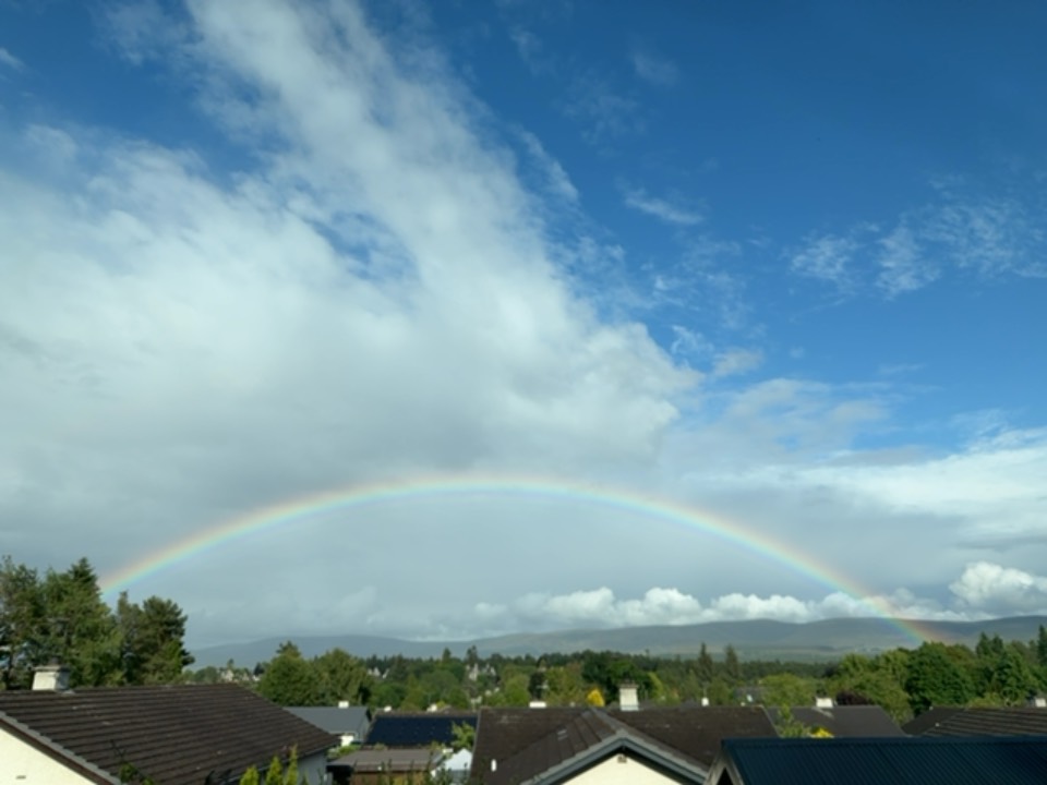 Grantown on Spey, Moray, A little more rain this evening, which will help dampen the wildfires in th...