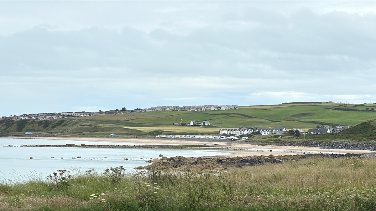 Banff, Banffshire, Just a dull Scottish day at the links. ...