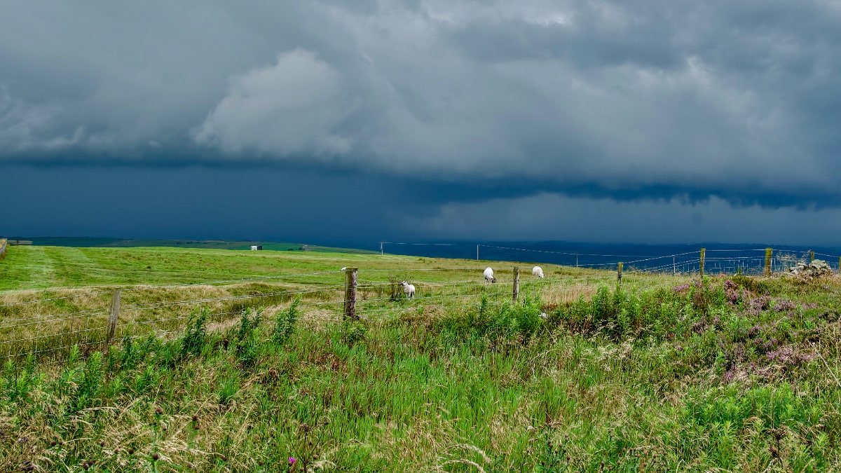 Leek, Staffordshire, Yesterdays approaching storms...