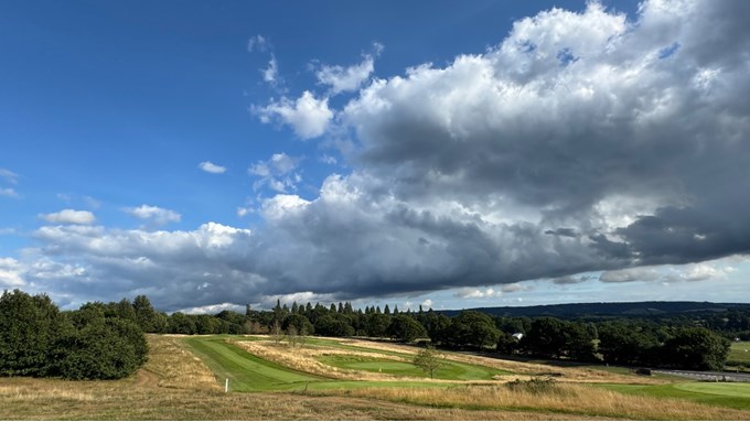Post cold-frontal conditions at Cowdray Park Golf Club, warm, humid and thundery. Posted by Weatherornot