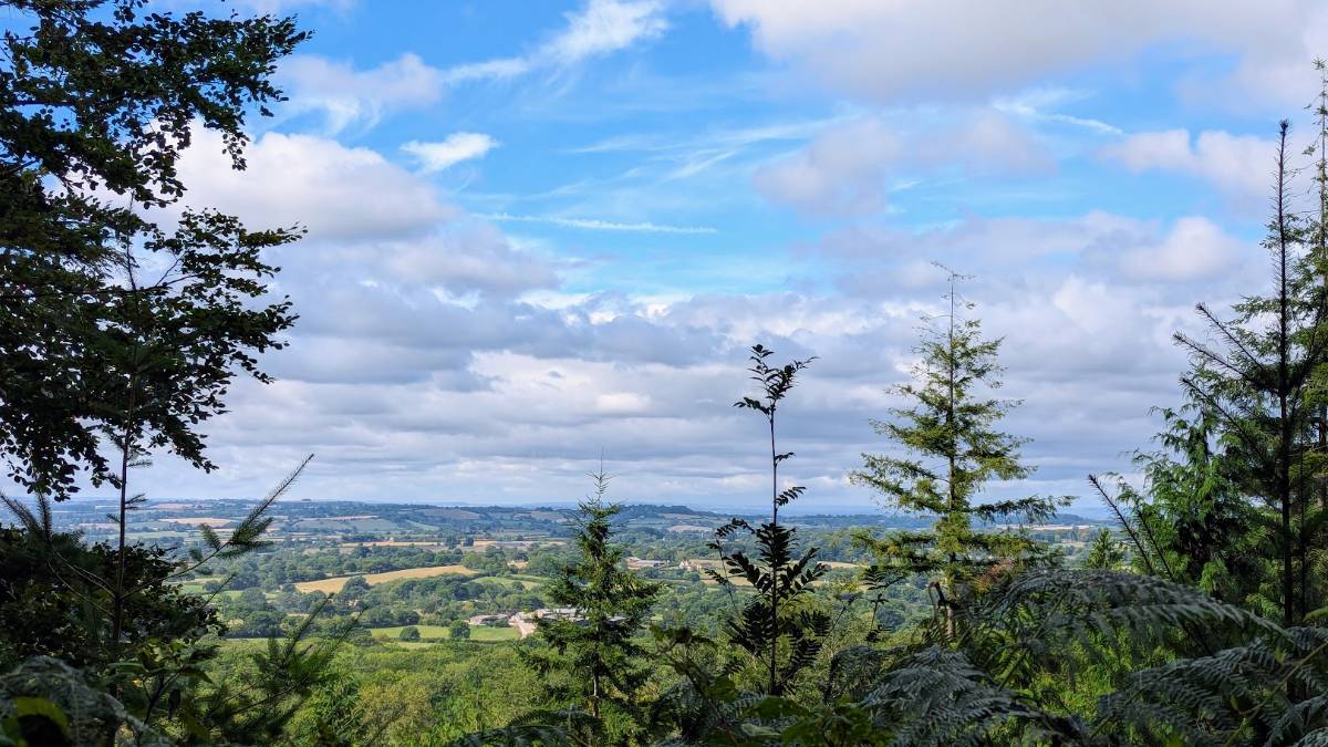 Bruton, Somerset, Fine weather and fine views in Somerset...