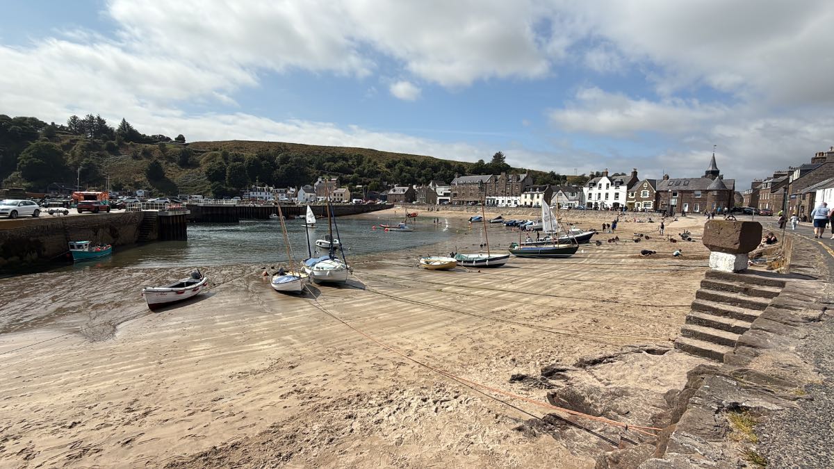 Stonehaven, Aberdeenshire, Tide’s out. ...