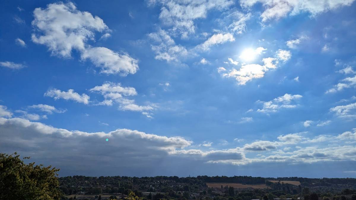 Berkhamsted, Herts, Fair August weather...