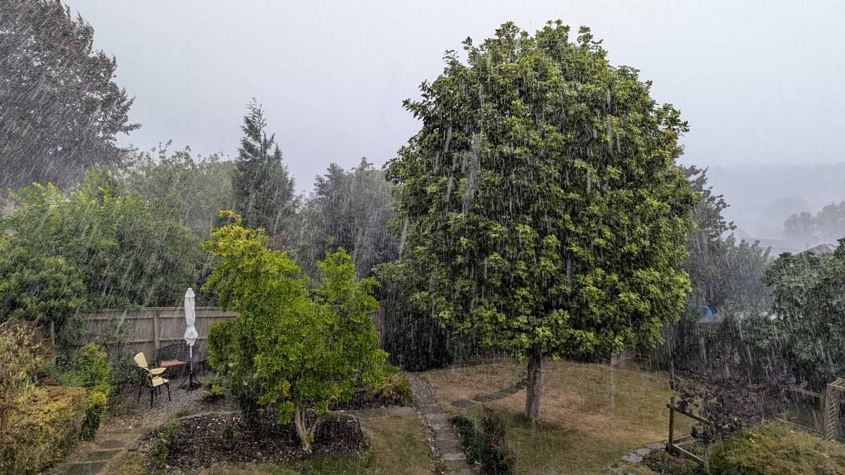 Berkhamsted, , What is happening? A downpour in Berkhamsted...
