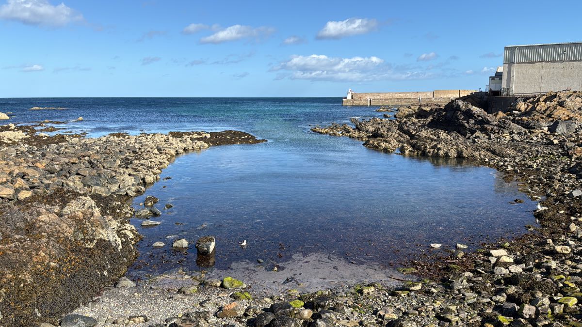 Whitehills, Banffshire, Calm day at the seaside....