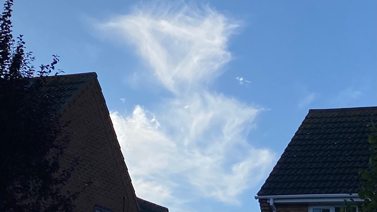 Moulton Chapel, Lincolnshire, Triangle in the sky!...