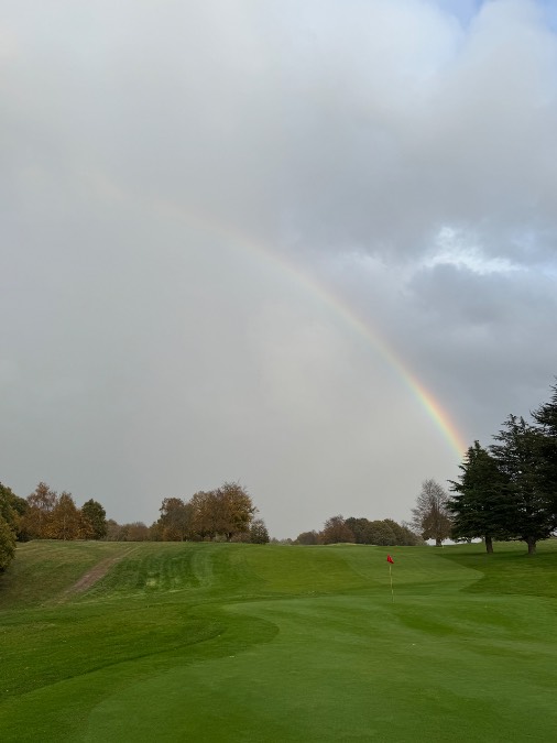 Midhurst, West Sussex, After the deluge, 15th hole at Cowdray Park...