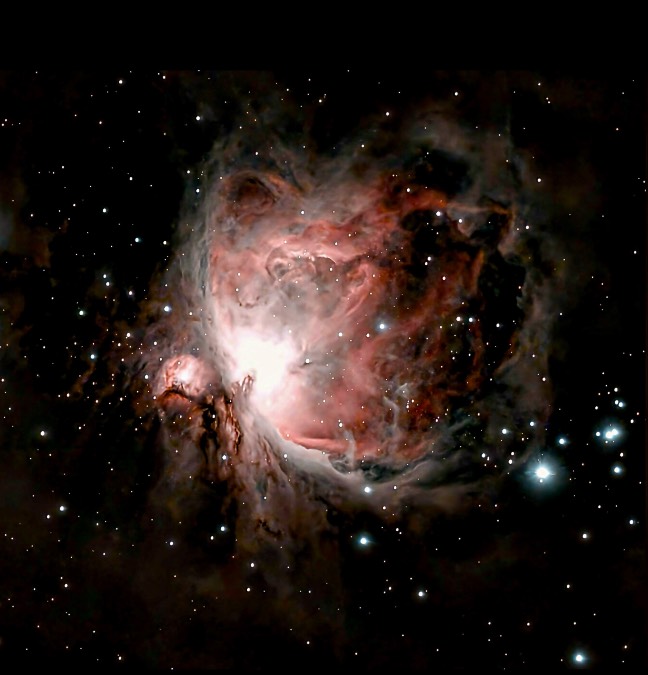 Leek, Staffordshire, Orion nebula under the briefest clear skies last month from the back garden...