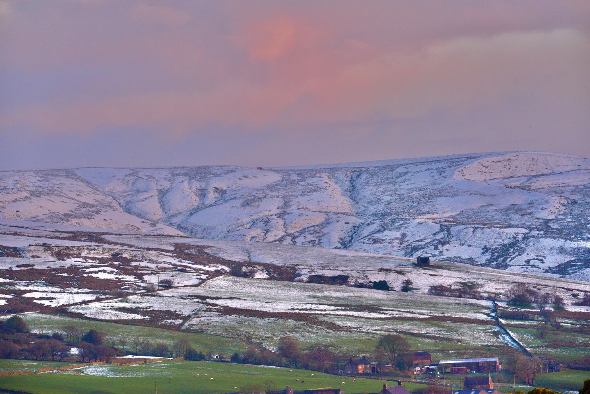Leek, Staffordshire, Dusting of snow on the hills ,bitterly cold wind though....