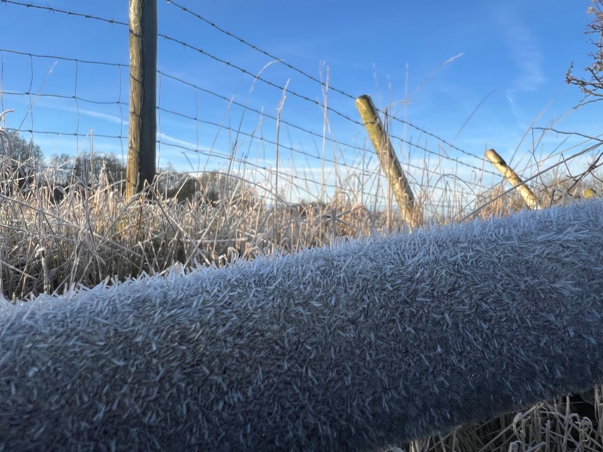 Leek, Staffordshire, Hard frost to start with this morning ....