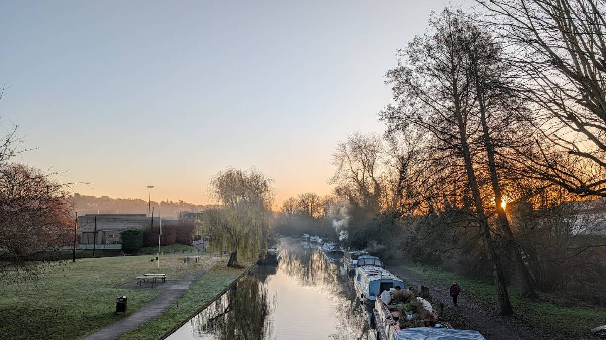 Berkhamsted, Herts, Bright and chilly December morning...