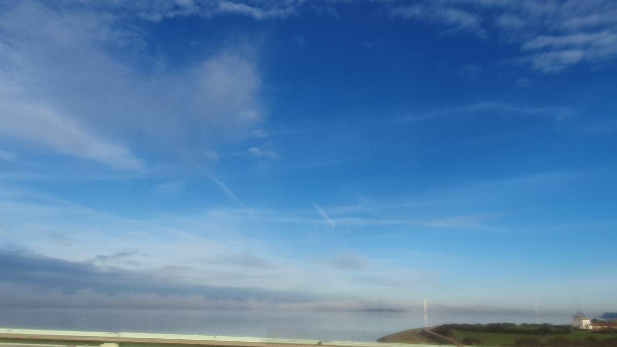 Magor, Monmouthshire, Severn Bridge late Autumn...