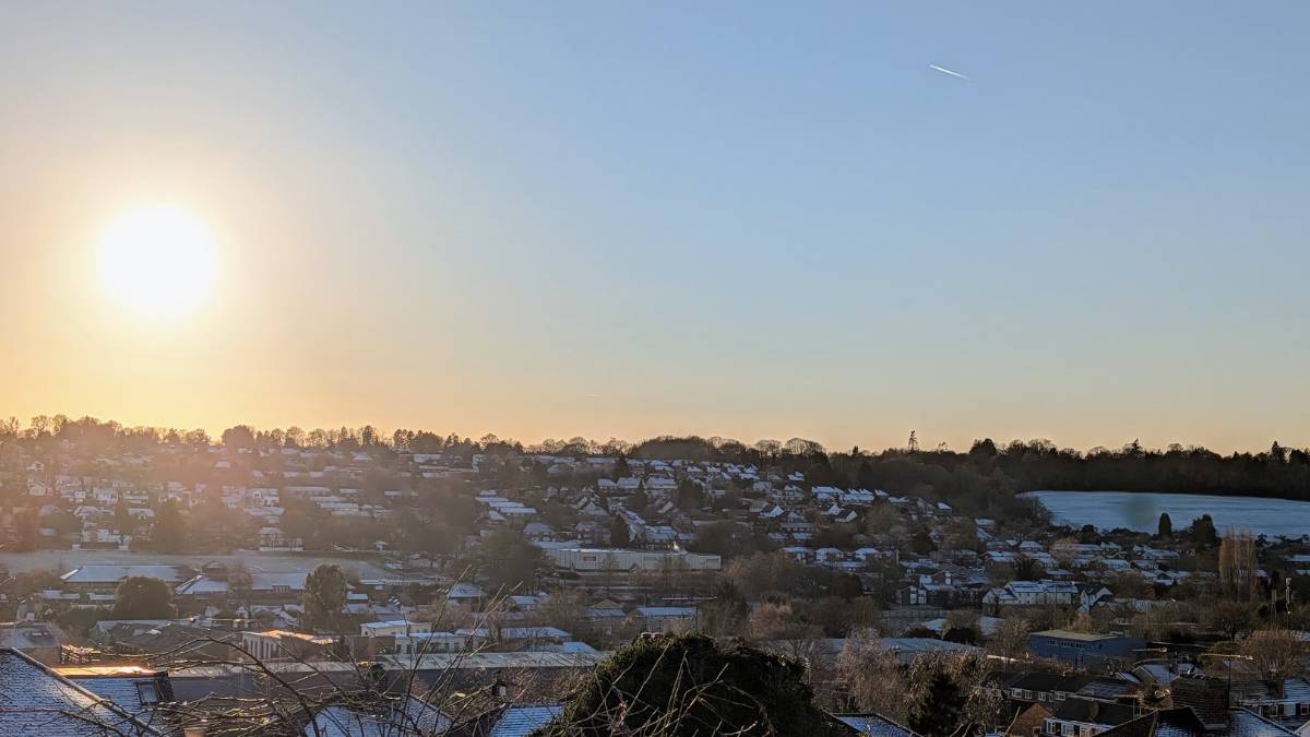 Berkhamsted, Herts, Stunning January day...