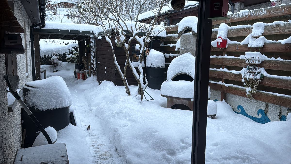 Grantown on Spey, Highlands, Slightly more snow now....