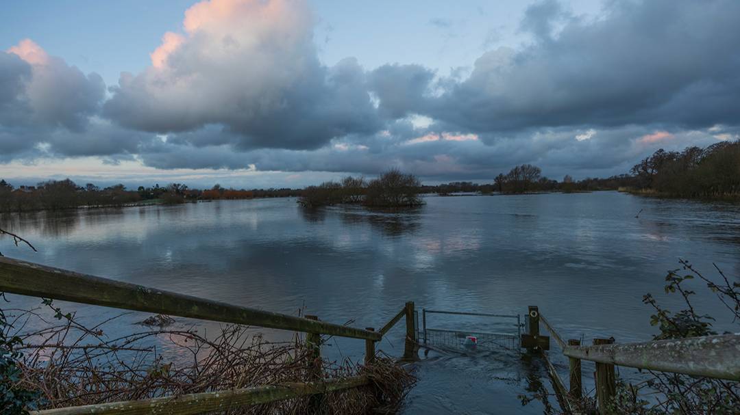 Wool, Dorset, River Frome in Flood...