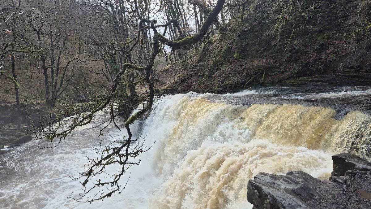 Ystradfellte, Powys, Rain in the Brecon Beacons...