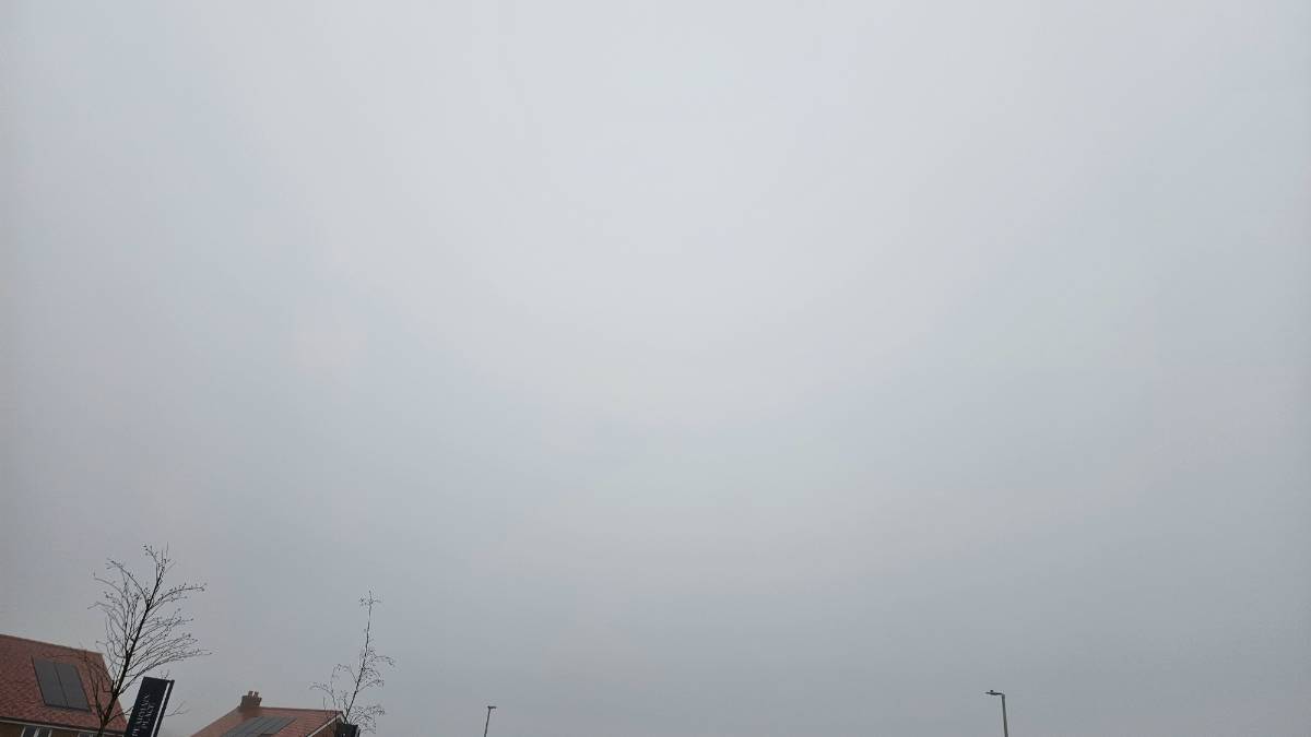 Crowborough, East sussex, What sky?
Just plain grey...