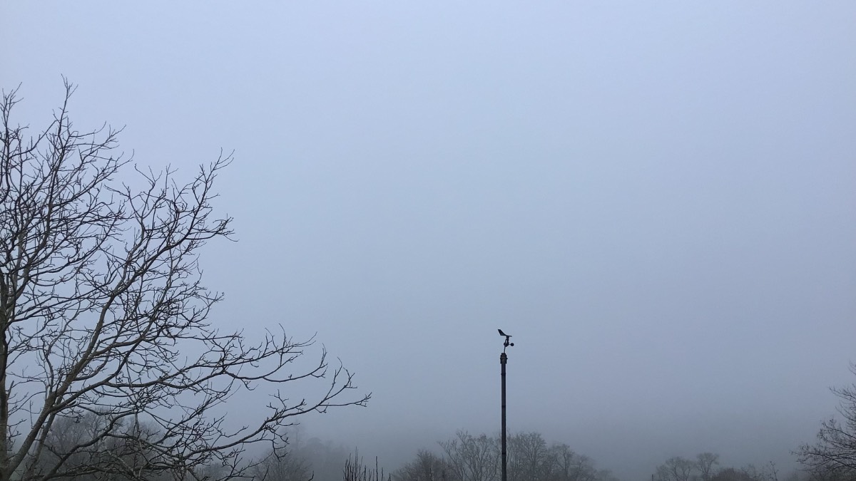 Henley, Oxon, Still cold foggy start dry 4c 1025mb 93% ...