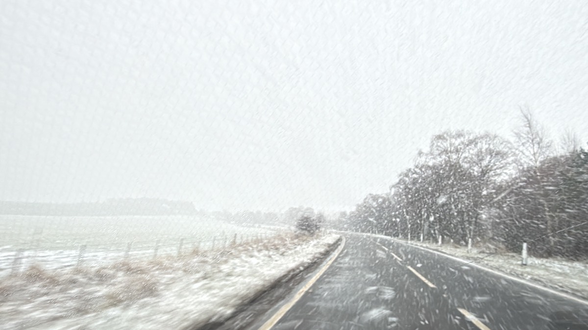 Aberlour, Moray, Snowy journey yesterday (25/3/26)...