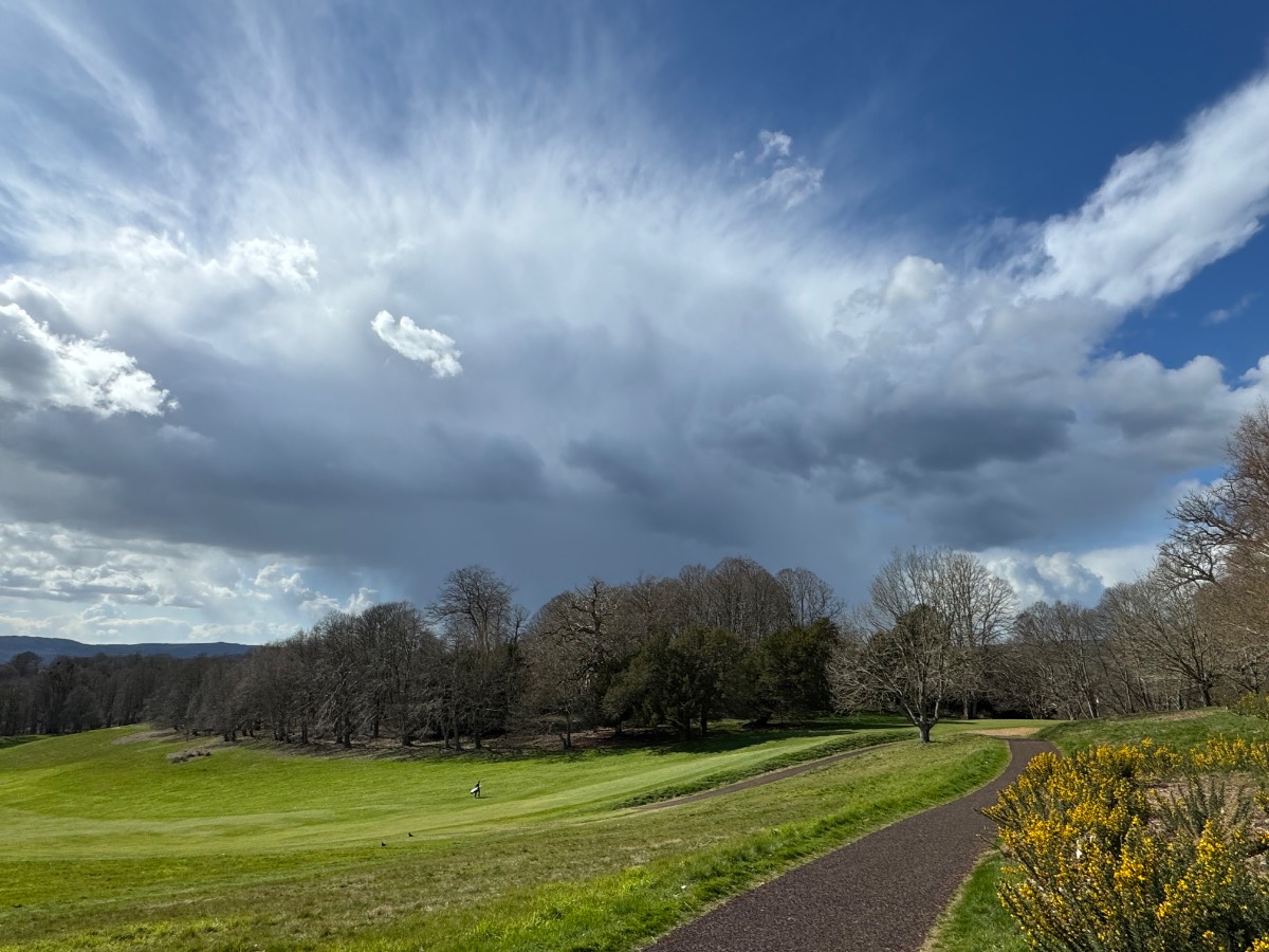 Midhurst, , Sharp shower at Cowdray Park golf course ...