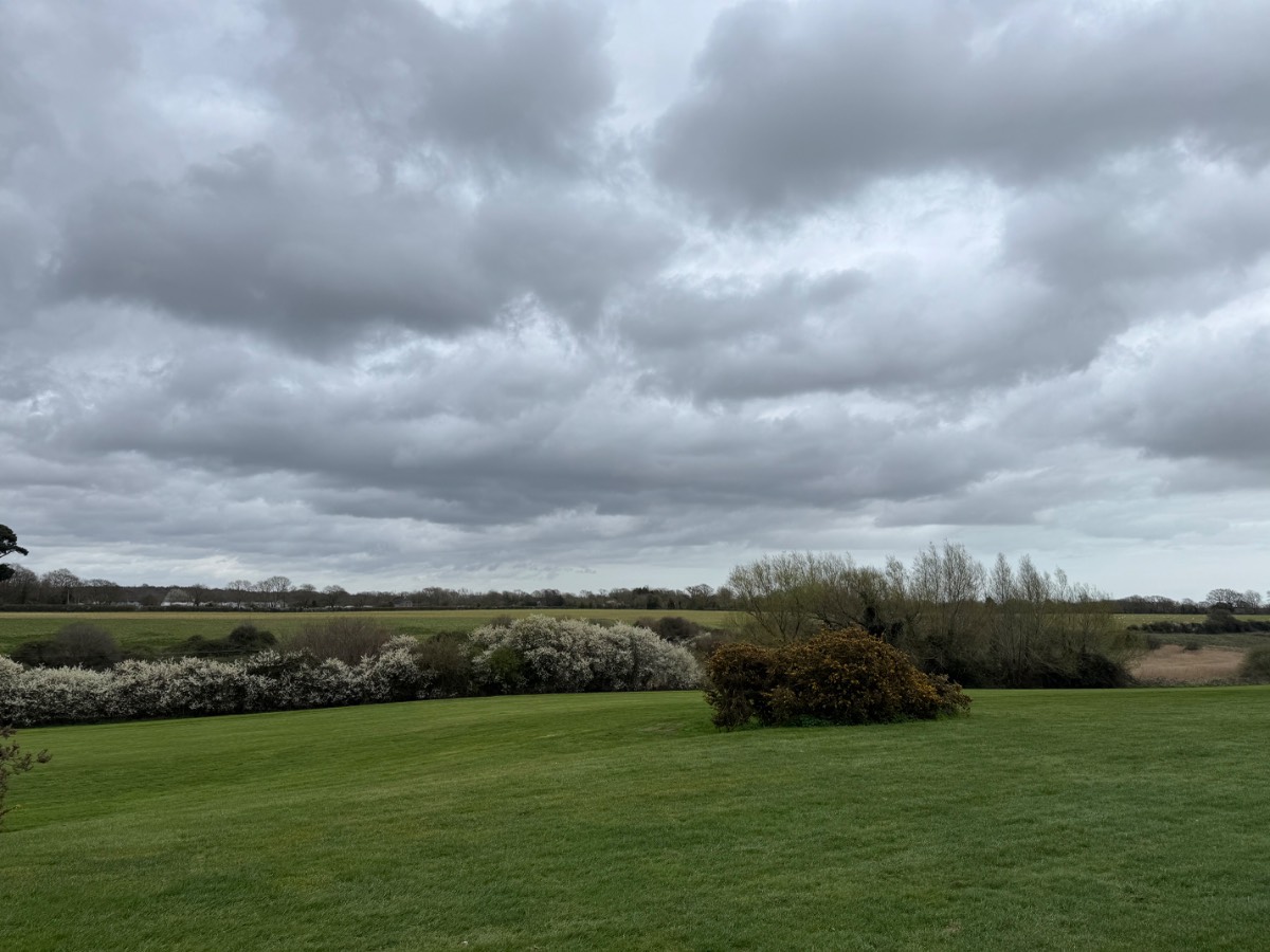 , , Rain on the way; Avisford Park golf course near Chichester ...