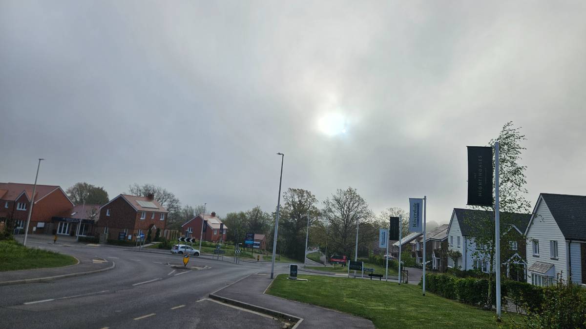 Crowborough, East sussex, Morning sun breaking through...