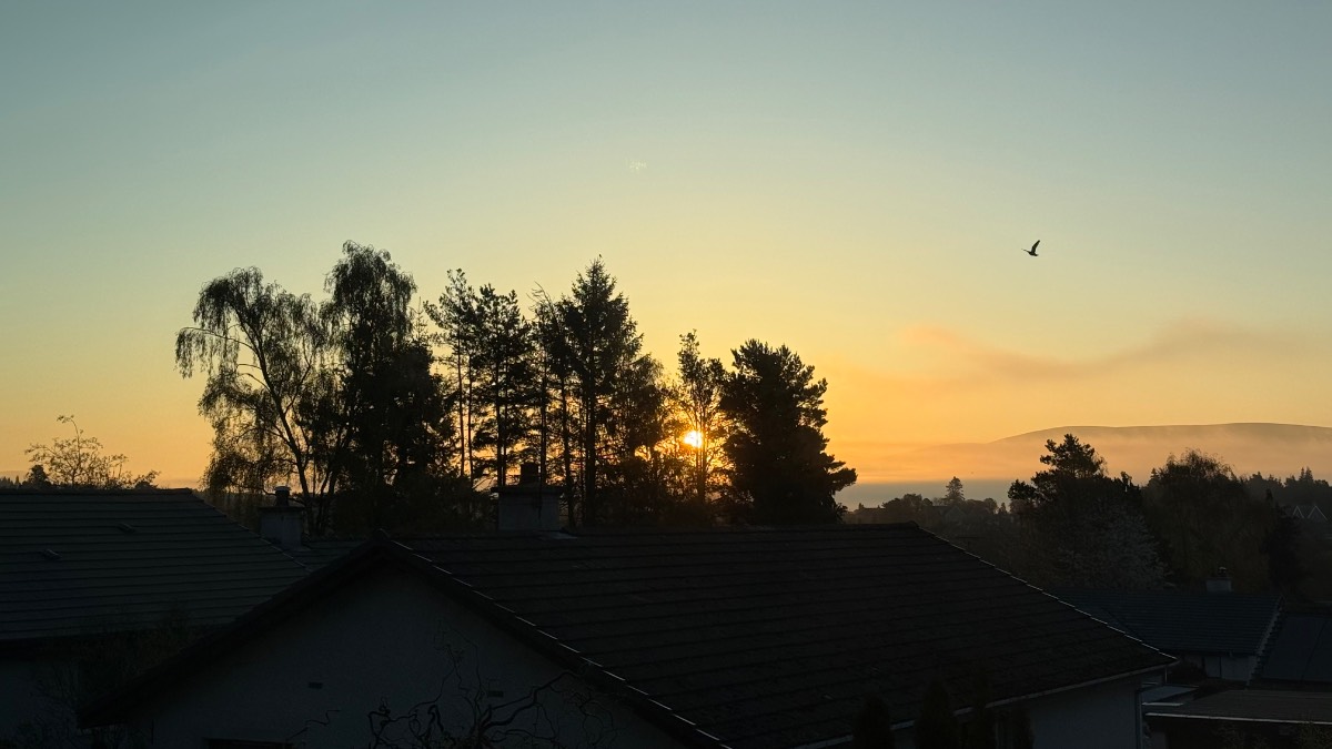 Grantown on Spey, Highlands, Sunrise at 5.55 am....