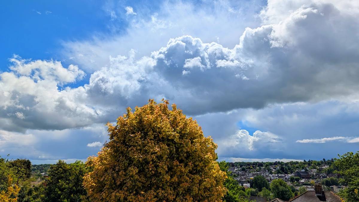 Berkhamsted, Herts, Dramatic skies over Berkhamsted in May...