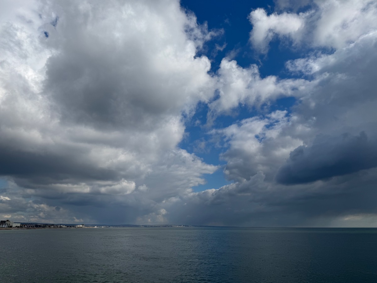, , Heavy showers brewing near Worthing ...