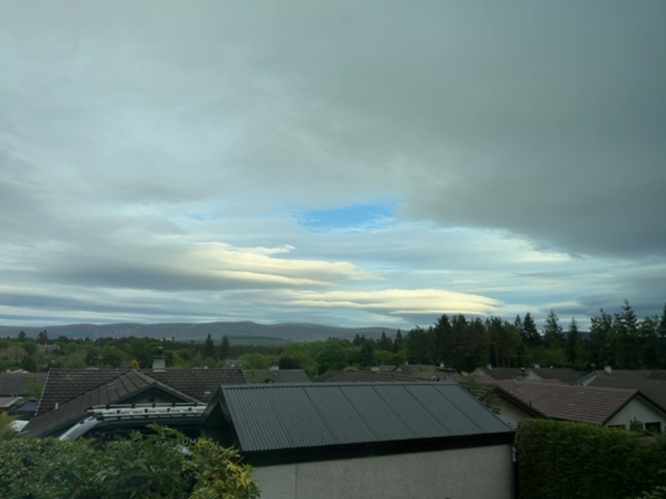 Grantown on Spey, Highlands, Nice clouds this evening. ...