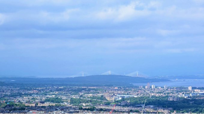 The Fourth bridges from Arthur's Seat. Posted by Brian Gaze