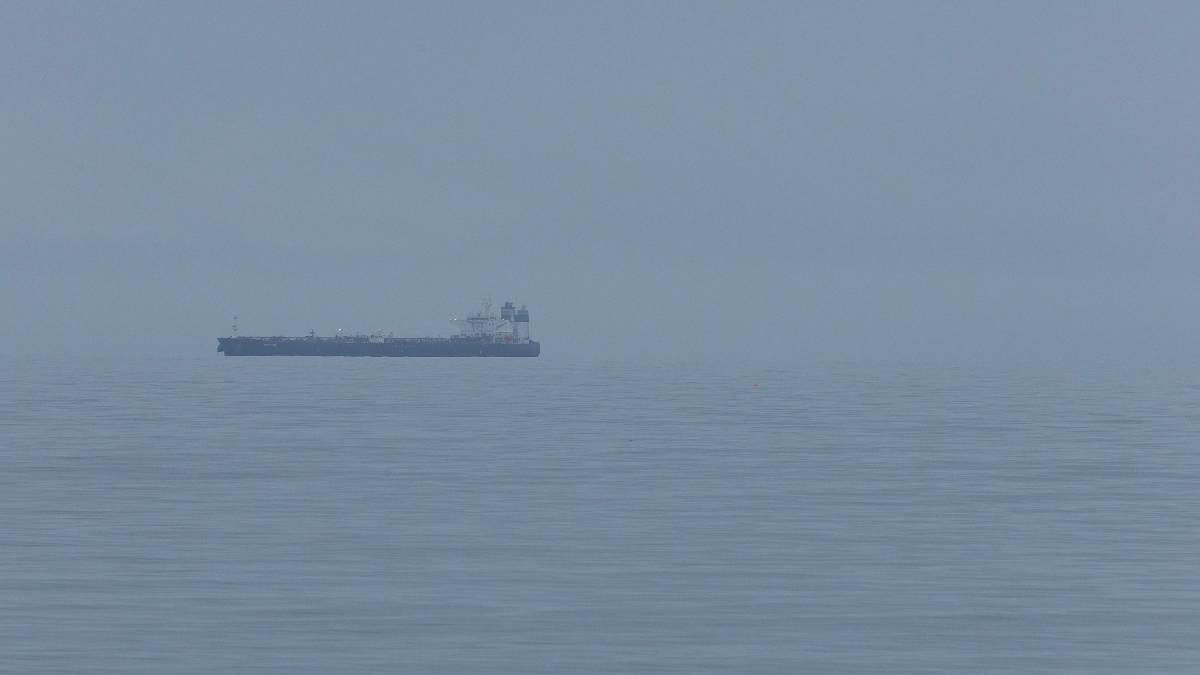 Portland, Dorset, A Murky Evening...