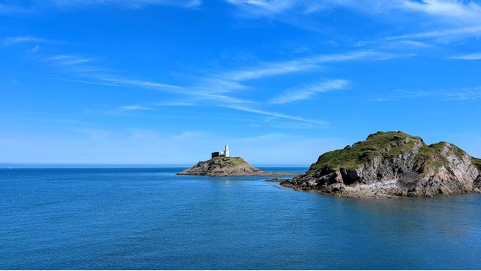 Mumbles lighthouse. Posted by Brian Gaze