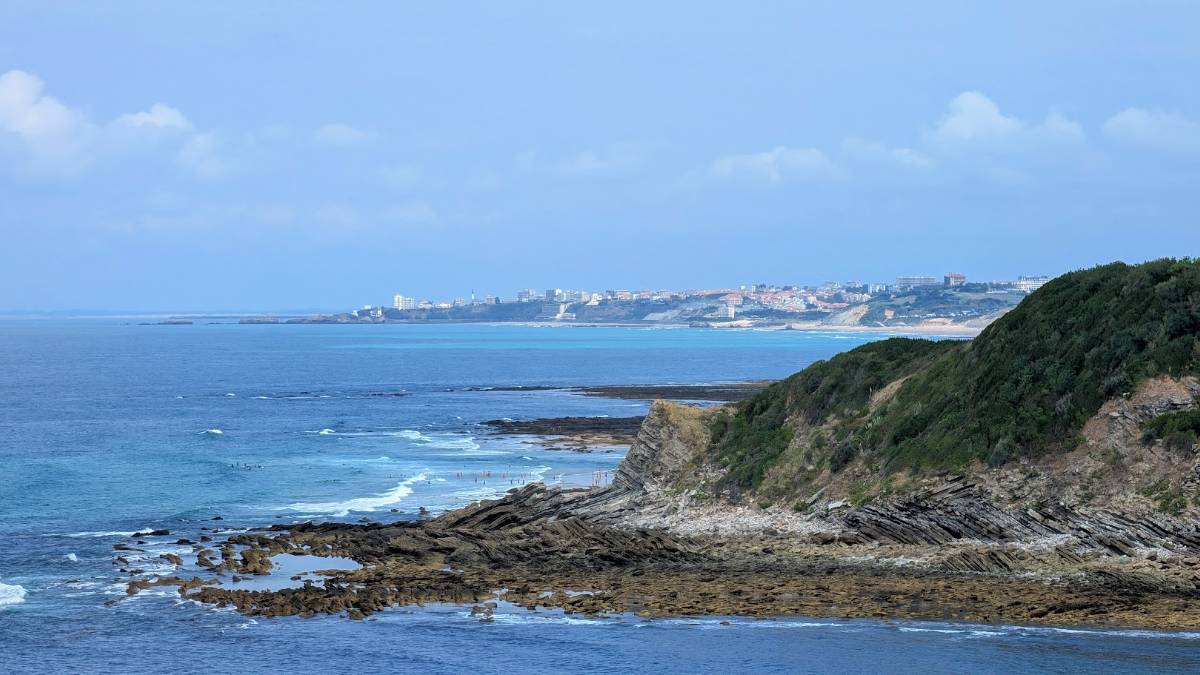 Saint-Jean-de-Luz, , Looking towards Biarritz from Saint-Jean-de-Luz...