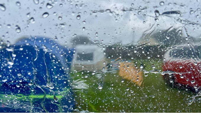 Very wet bank holiday camping at Newborough Forest. Posted by toppiker60